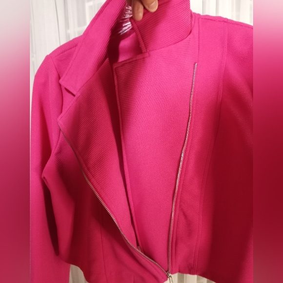 Total girl bright pink crop jacket womens plus size 20&1/2 - Picture 6 of 7